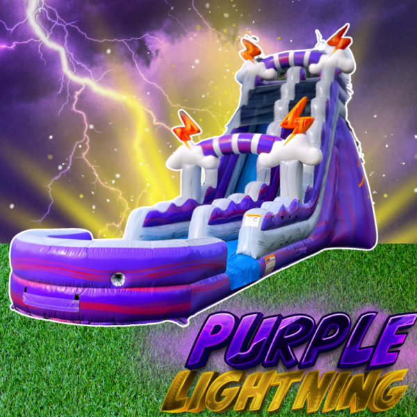 Purple Lightning 22 FT single lane deep pool