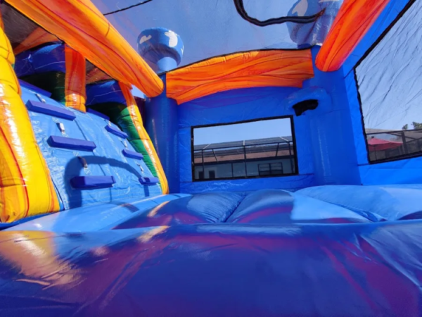 Shark Attack Dual Lane Bounce House Inflated pool - Image 4