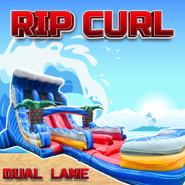 Rip Curl Dual Lane Waterslide 22 FT XL deep pool